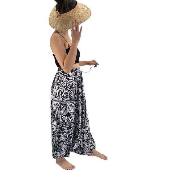 Apau ~ Gender Fluid Alladin Gypsy Shibori Tie Dyed Rayon Pants - Picture 9 of 15